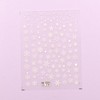 SUNCOL Christmas Nail Art Stickers 5D Embossed White Nail Stickers