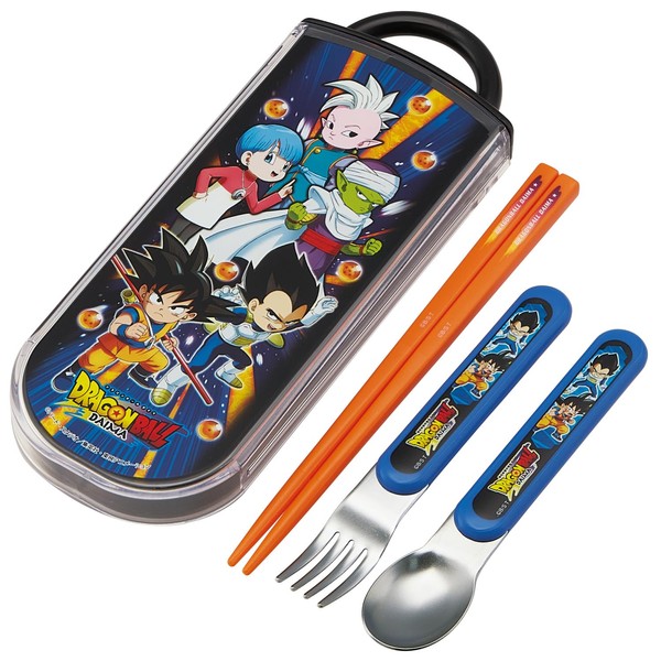 Skater Dragon Ball DAIMA Slide Trio Set Chopsticks, Spoon, Fork,