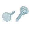 Sourcingmap M5x20mm Carbon Steel Step Hand Screw Flat Knurled Head