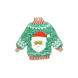 Bohemian Findings 2 Santa Ugly Christmas Sweater Acrylic Charms - K290