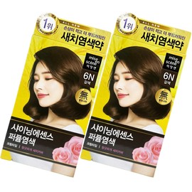 Mise-en-scène All New Shining Essence 6N Brown x2 Gray Gray Cover / 미쟝센 올뉴 샤이닝 에센스 6N 갈색 x2개 새치커버
