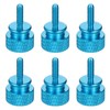 sourcing map 6Pcs M3x10 Aluminum Thumb Screws, 12x20mm(ODxH) Computer Case
