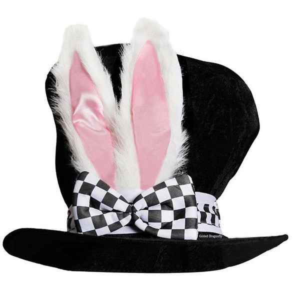 Greetwodes Easter Rabbit Top Hat Velvet Mad Easter Hats with