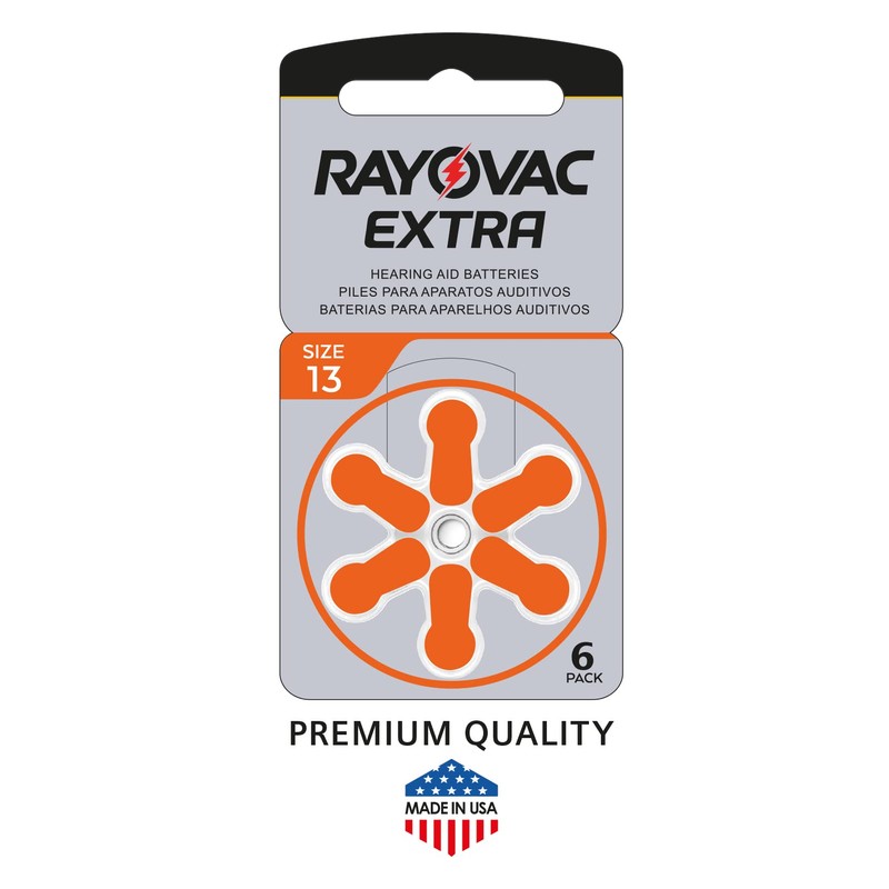 RAYOVAC WNS-emg-World Big Box Pack Extra Type 13 Hörgerätebatterien Zinc