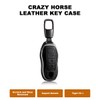 Leather Key Fob Cover Compatible with Boxster Cayenne Panamera Cayman