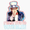 Democrat Voter - I Want You to Vote Blue -