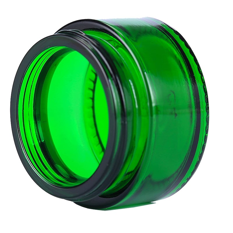 Over News 1PCS 1 oz Glass Container Jars with Lids,