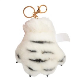 Plush Paw Keychain - Cute Stuffed Keyring Soft Plush Pendant - Exquisite Portable Cartoon Paw Plush Charm for Thanksgiving, Birthday, Easter