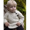 Aran Crafts Baby Traditional Irish 3 Button Crew Neck Sweater