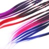 EROSPA® 4 Colourful Hair Strands with Scrunchie / Hair Band