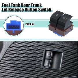 A ABSOPRO 1 Piece Fuel Tank Door Boot Lid Button Switch for VW Black