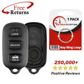 Extra-Partss Remote Shell Case Pad Replacement No Electronics For Toyota 3b (GQ43VT14T)