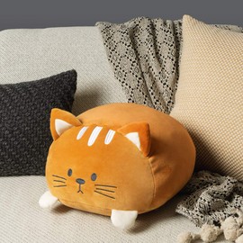 balvi Kitty Cat-Shaped Cushion Comfortable and Very Soft Polyester