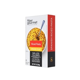 Fiber Gourmet Pasta – Spanish Pilaf Riced Pasta– Fiber-Rich, Low Calorie, Healthy Pasta – Made in Italy, Kosher, Vegan Certified, Non-GMO and Has Zero Artificial Colors or Flavoring – 5 Oz (Pack of 1)