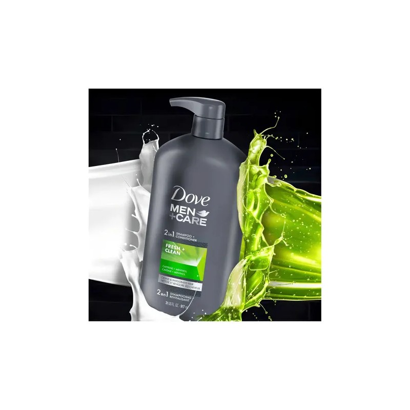 Shampoo 2 En1 Dove Men Care Acondicionador Fresh Clean 917ml