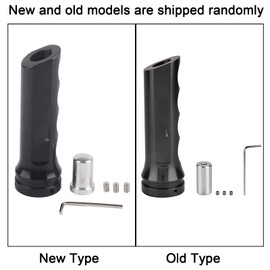 Black Handbrake Cover -- Universal Handbrake Cover, Auto Car Aluminum HandBrake Cover Manual Handle Protector Hand Brake Sleeve (Black)