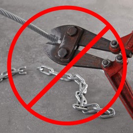 Drahtseile24 Steel Cable, Coated, with Eyelets, Steel Cable with Loops, Anti-theft Protection For Garden Furniture, Patio Furniture, Bicycles