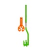Marshmallow Mitt Roasting Stick (Glow Bright Green)