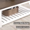 ChooChoo Farmhouse Coffee Table, Rustic Vintage Living Room Table with