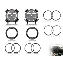 Lhbwhiz Set of 2 Bicycle Mount Set, Bicycle Computer Handlebar Holder, Quarter Turn Bicycle Stem Mount, Compatible with Garmin Edge 510/520/800/810/1000, Bicycle Mount Compatible with Garmin GPS