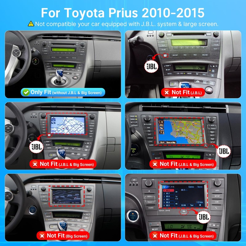 Linux Car Stereo for Toyota Prius 2010 2011 2012 2013