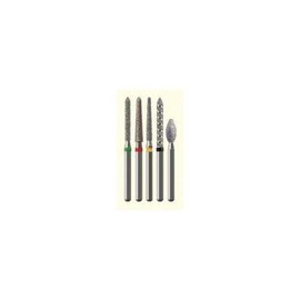 NTI Axis SC878-014 NTI Diamond Bur, Beveled End Cylinder Head, 1.4 mm Head Dia., 8 mm Head Length, Supercoarse Grit, Friction Grip (Pack of 5)