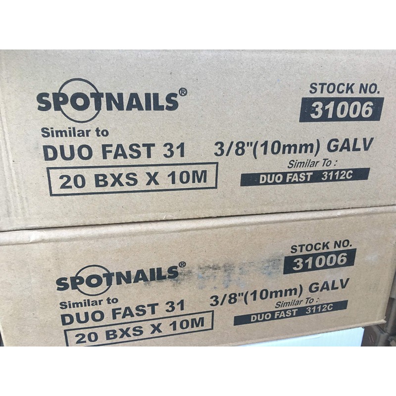 SPOTNAILS 31006 Similar Duo-fast 31 Series upholstery staples, 3/8" leg,