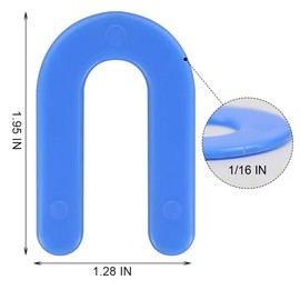 DGSL Tile Leveling System Tile Spacers 1/16 Inch, 300 pieces Horseshoe Shim U Shape Plastic Tile Leveling Clips for Various Types of Tile Leveling