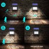 J luster Solar Outdoor Lights [6pack/3 Working Modes] Wall Security