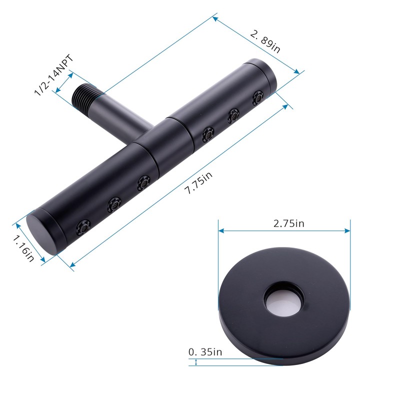 DOLGABA Shower Body Spray Jets Wall Mount Brass Shower Head