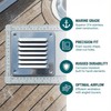 Gchee Boat Cabin Vents Air Vent Cover Ventilation Louver 4-1/2"