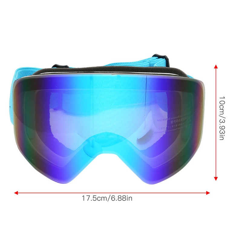 Unisex Adult Outdoor Double Lens Magnitic Large View Ski Cyling