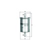 MAHLE KL 165/1 Fuel Filter Line Filter 54.9 MMu.a. Suitable