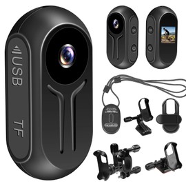 LXMIMI Upgraded Action Cam, 120° Mini Action Video Camera, Magnetic Mini Body Camera, Portable Small Sports Camera, HD 1080P Action Camera with Display Screen for Bicycle and Motorcycle Helmets