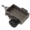 RC Car Hitch Trailer Aluminum Alloy Antislip Rubber Tire Rustproof