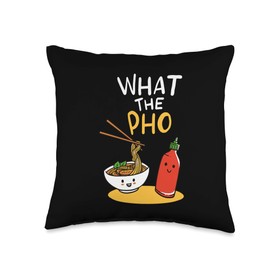 What the Pho Ramen Noodles Throw Pillow