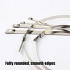 100pcs Stainless Steel Self Locking Cable Zip Ties Wrap Tie