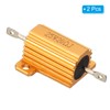 PATIKIL 25W 20 Ohm Aluminum Shell Resistor 2 Pack Aluminum