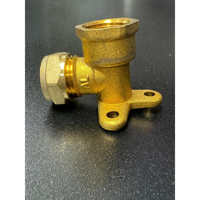 NPH Compression Wall Plate Elbow, 15 mm X 1/2" -