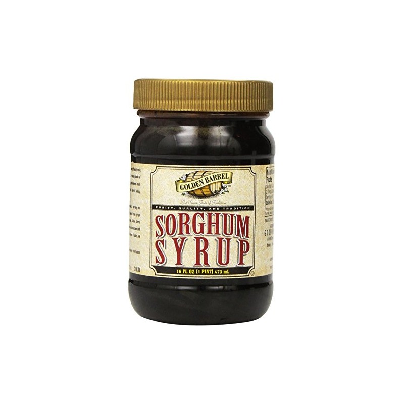 Golden Barrel Sorghum Syrup Wide Mouth Jar, 16 oz (Pack