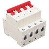 4P Miniature Circuit Breaker DIN Rail Mounting Overload Protection Switch