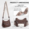 KITEVIUN Trendy Vegan Leather Crossbody Bag for Women with Adjustable