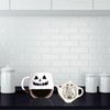 Pacific Giftware Ceramic Spooky Spoon Holder, Black, Tea or Coffee