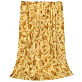 SKT T1 Ramen Blanket Funny Instant Noodles Soup Realistic Food Throw Blankets for Kids Teens Adults, Soft Cozy Flannel Microfiber Lightweight Fluffy Blanket for Sofa Bed Travel Camping 80"x60"