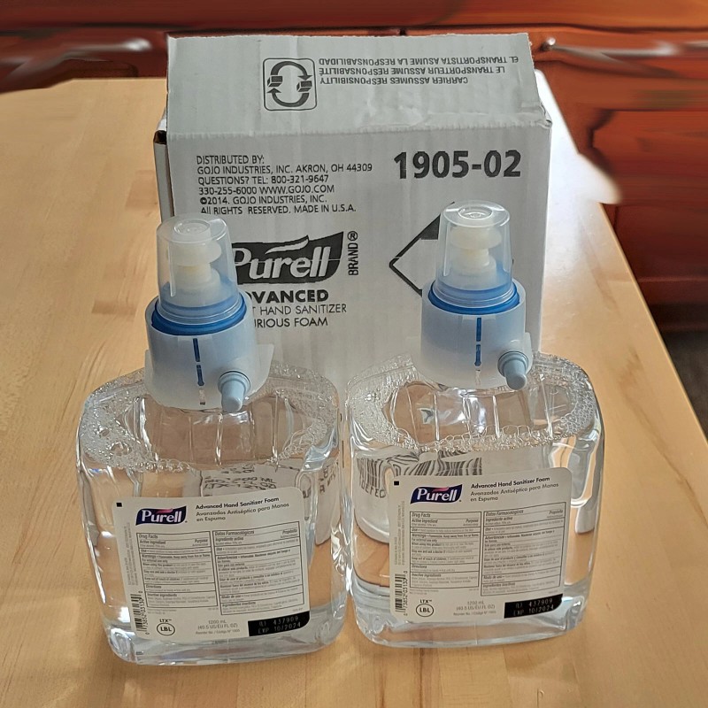 Purell 1905-02 Advanced Hand Sanitizer Foam for 1928-04 LTX-12 (Box