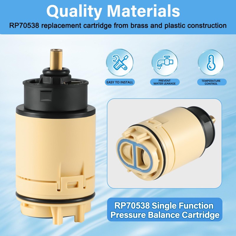RP70538 Single Function Pressure Balance Cartridge Replacement, Shower Cartridge, Compatible