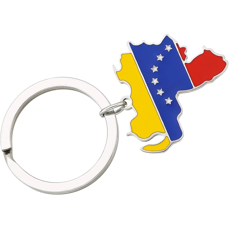 Hejhncii - Llavero con bandera de mapa de Venezuela de