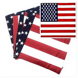 50 Bulk American Flag Bandanas - Ideal For 4th of July Celebrations and Patriotic Masks