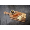 Lipper International Teak Wood Edge Grain Kitchen Paddle Board for
