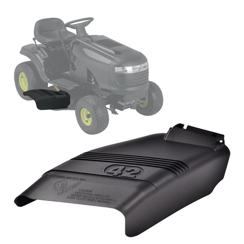 G-PLUS 1PC 42" Deflector Shield W/Mounting Hardware Chute Cover Black
